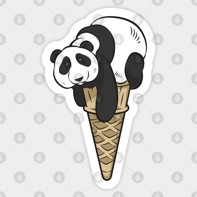 Panda Ice Cream Sticker by rycotokyo81